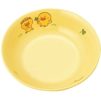 メラミン 子供食器 ひよこぐみ 丸深皿 EBM(江部松商事)