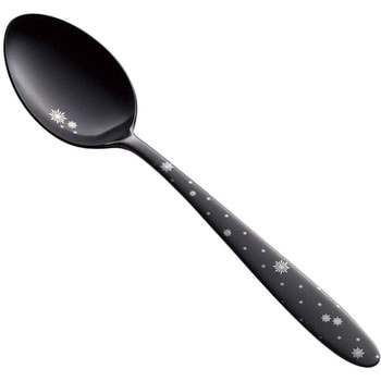 ステン シーク 黒酸化発色 クリスタル デザートスプーン EBM(江部松商事)