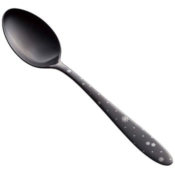 ステン シーク 黒酸化発色 クリスタル ティースプーン EBM(江部松商事)