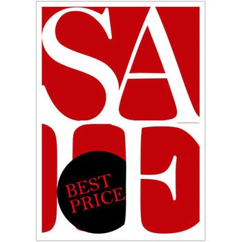 オブジェ風 SALE BARGAIN ポップ・ポスター おしゃれEXPO