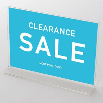 バイカラー CLEARANCE SALE(青) ポップ・ポスター1 - おしゃれEXPO