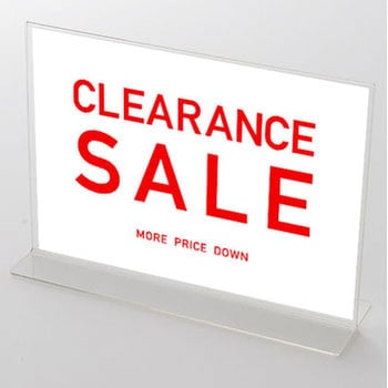 バイカラー CLEARANCE SALE(白) ポップ・ポスター4 - おしゃれEXPO