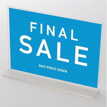 バイカラー FINAL SALE(青) ポップ・ポスター1 おしゃれEXPO