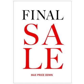 バイカラー FINAL SALE(白) ポップ・ポスター3 おしゃれEXPO