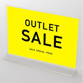 シンプル OUTLET SALE(黄) ポップ・ポスター2 おしゃれEXPO