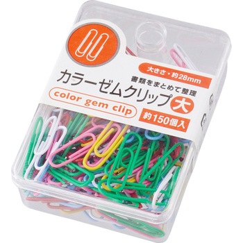 28mm カラークリップ 大 28mm 大阪魂 6色 白 赤 黄 緑 青 桃 鉄 Pvc樹脂 1箱 150個 通販モノタロウ