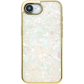 UNI-CSIP25S-0GSGD Glass Shell Case for iPhone 16e (gold) jP[X 27916711