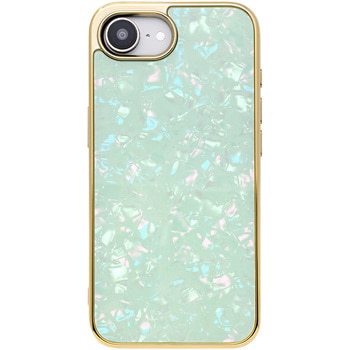 Glass Shell Case for iPhone 16e (mint) ユニケース