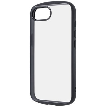iPhone 16e Like standard Puffull 耐衝撃 バンパー ハイブリッドケース / ブラック レイ・アウト
