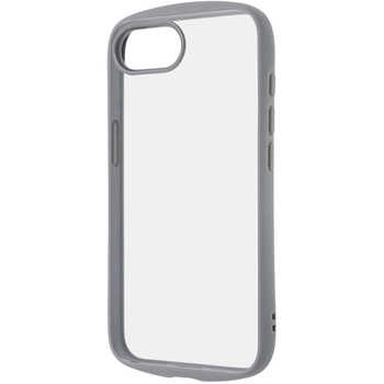 iPhone 16e Like standard Puffull 耐衝撃 バンパー ハイブリッドケース / グレー レイ・アウト