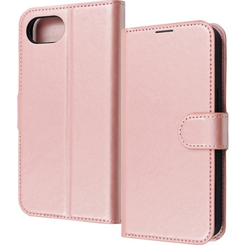iPhone 16e Like standard 耐衝撃 マグネットベルト シンプル 手帳型レザーケース / シャイニーピンク レイ・アウト