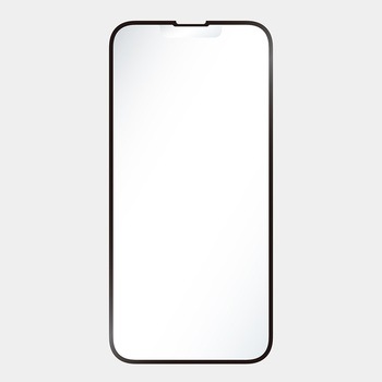 iPhone 16e / 14 / 13 / 13 Pro [FLEX 3D] 反射防止 複合フレームガラス ブラック トリニティ