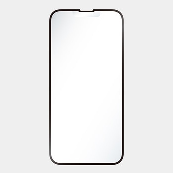 iPhone 16e / 14 / 13 / 13 Pro [FLEX 3D] 反射防止 黄色くないブルーライト低減 複合フレームガラス ブラック トリニティ