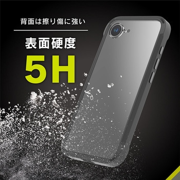iPhone 16e [GRAV Solid UNLIMITED] 超精密設計 超衝撃吸収 ハイブリッドケース ブラック トリニティ