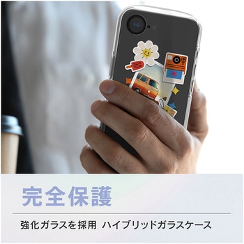 iPhone 16e [LIGHT SHIELD Solid MyFav] 超精密設計 衝撃吸収 推し活クリアハイブリッドケース ピンク - トリニティ