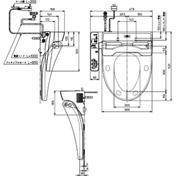 TCF2221E#SC1 ウォシュレットBV2 1台 TOTO 【通販モノタロウ】