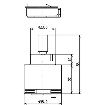 THF29R シングルバルブ部(上げ吐水用、エコシングル用) 1個 TOTO