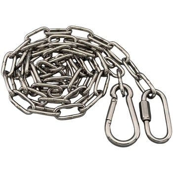 溶接チェーン 線径3mm カット品 ステンレス フック付 ラクテム