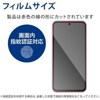 Galaxy A54 5G フィルム 指紋認証対応 アンチグレア 抗菌 反射防止 マット 気泡防止 エレコム