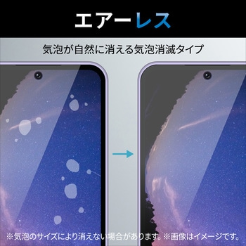 Galaxy A54 5G ガラスフィルム 指紋認証対応 高透明 表面硬度10H 指紋防止 飛散防止 気泡防止 エレコム