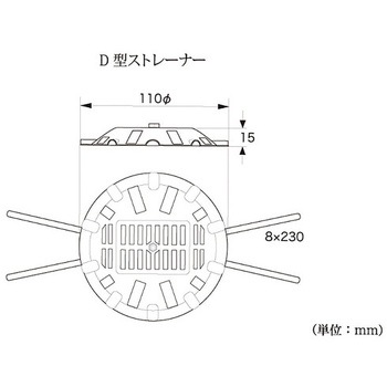ステンレス D型ストレーナー TSオリジナル(高翔産業)