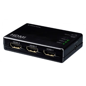4K2K対応 HDMIセレクタ 手動切り替えモデルInput3+Output1ポート グリーンハウス