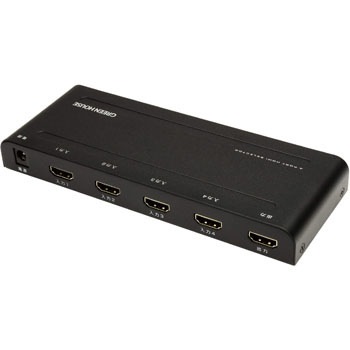 4K2K対応HDMIセレクタ 手動切り替えモデル HDCP 2.2 Input4+Output1ポート - グリーンハウス