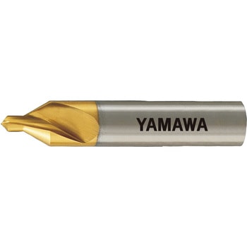AUCES コーティング強ねじれ溝A形60° 片刃センタ穴ドリル YAMAWA(ヤマワ/弥満和製作所)