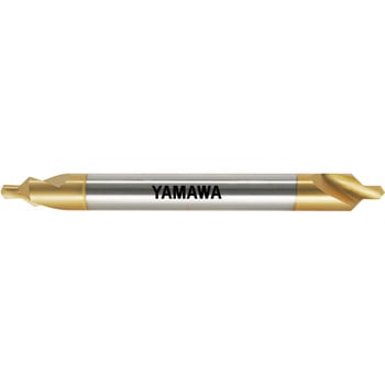ロングシャンク 強ねじれ溝A型90°センタ穴ドリル YAMAWA(ヤマワ)