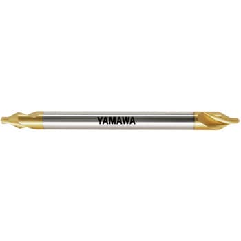 ロングシャンクチタンコーティング 強ねじれ溝A型60°センタ穴ドリル YAMAWA(ヤマワ)