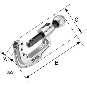 31803 65S ステンレス管用チューブカッタ (6ー65M-) 1個 RIDGID(日本