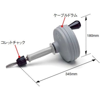 59812 K-26 ハンド スピンナー RIDGID(日本エマソン) ワイヤー長さ7.6m