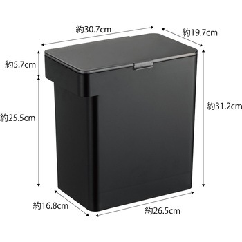 ペットフードストッカー タワー 1．2kg ホワイト 山崎実業