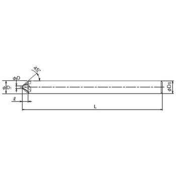HY-PRO 面取り用3枚刃超硬エンドミル WLS-HSCT-P(ポジタイプ ロングシャンク) OSG(オーエスジー)