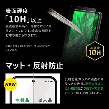 Google Pixel 7a ガラスフィルム 「GLASS PREMIUM FILM」スタンダードサイズ 指紋防止 LEPLUS NEXT