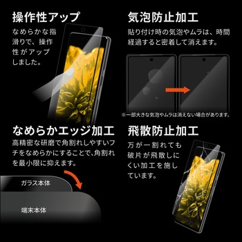 Google Pixel 7a ガラスフィルム 「GLASS PREMIUM FILM」全画面保護 指紋防止 LEPLUS NEXT