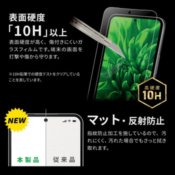 Galaxy A54 5G ガラスフィルム 「GLASS PREMIUM FILM」スタンダードサイズ 指紋防止 LEPLUS NEXT