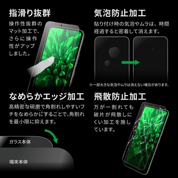 Galaxy A54 5G ガラスフィルム 「GLASS PREMIUM FILM」スタンダードサイズ 指紋防止 LEPLUS NEXT