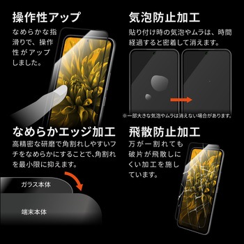 Galaxy A54 5G ガラスフィルム 「GLASS PREMIUM FILM」全画面保護 指紋防止 LEPLUS NEXT