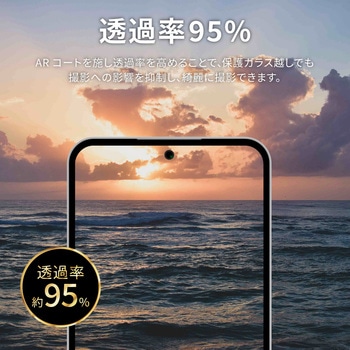 Galaxy A54 5G レンズ保護ガラスフィルム 「GLASS PREMIUM FILM」 レンズ一体型 スーパークリア LEPLUS NEXT