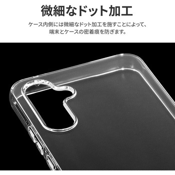 [PriQ] Galaxy A54 5G ソフトケース 「UTILO Soft」 クリア 耐衝撃 ストラップホール付 PriQ