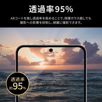 [PriQ] Galaxy S23 レンズ保護ガラスフィルム 「GLASS PREMIUM FILM」 PriQ