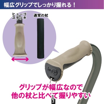 ヒューゴステッキオフセット多点杖 竹虎