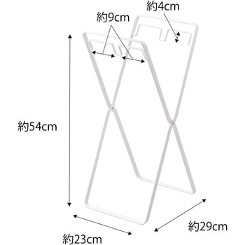 tower タワー レジ袋2連&30Lゴミ袋スタンド 山崎実業