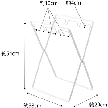 tower タワー レジ袋3連&45Lゴミ袋スタンド - 山崎実業