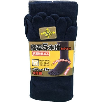 カカト付5本指ソックス 鈴木産業