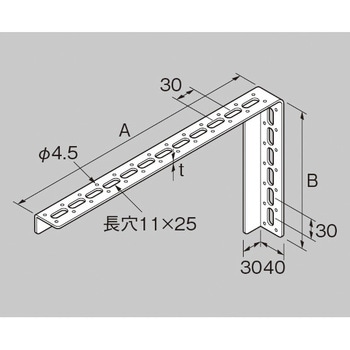 ドブメッキL型ブラケット 昭和コーポレーション