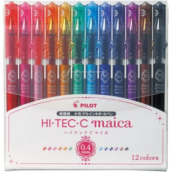 希少 Pilot HI-TEC-C maica Ballpenw 12Colors 0.4mmパイロット