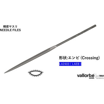 細工用精密ヤスリ 燕尾(エンビ) ブリスターパック入り バローべ