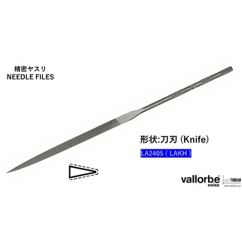 細工用精密ヤスリ 刀刃(カタナバ) ブリスターパック入り バローべ